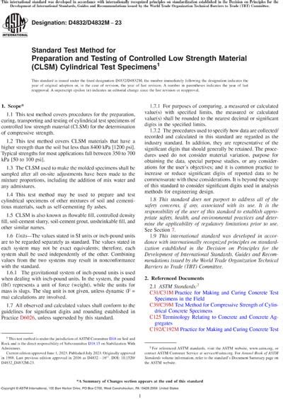 D4832/D4832M Standard Test Method for Preparation and 